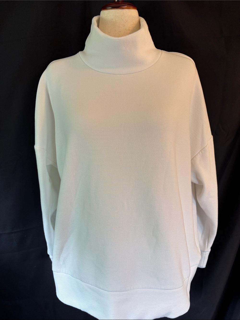 Banana Republic Cream Turtleneck Pullover Sweatshirt